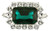 British Crown of India emerald crystal brooch