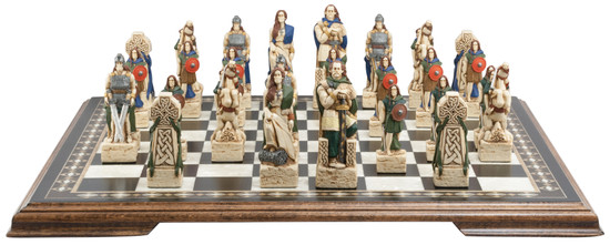 Celtic - Hand Painted Chess Set