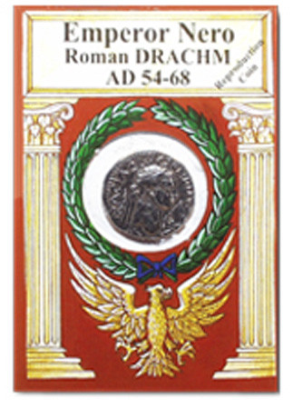 Reproduction Coin - Roman - Nero Drachma - Packaged
