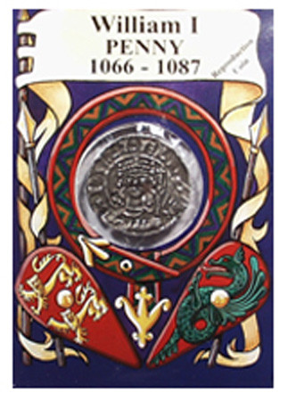 Reproduction Coin -  Anglo Saxon & Norman - William I Penny - Packaged