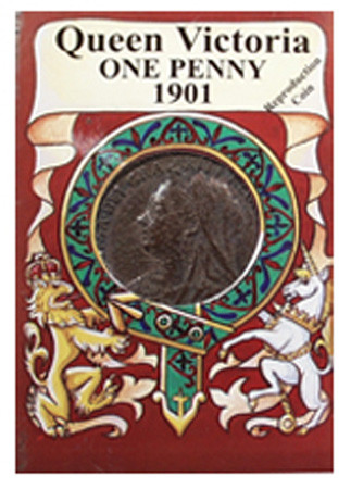 Reproduction Coin - Victorian - Penny - Packaged