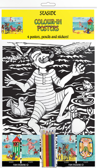 Colour-in Posters - Seaside