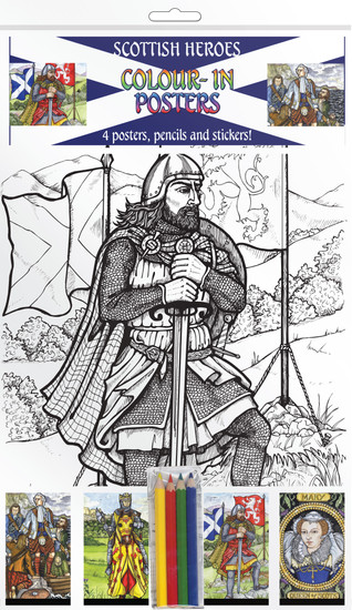 Colour-in Posters - Scotland - Scottish Heroes