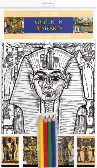 Colour-in Postcards - Egyptian - Egyptian Life