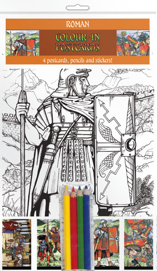 Colour-in Postcards - Romans - Romans In Britain