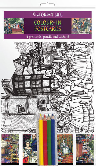 Colour-in Postcards - Victorian - Victorian Life