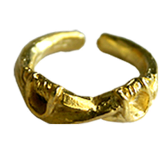 Children's Gold Plated Ring - Pirate - Crossed Sabres