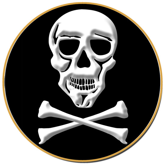 Coaster - Pirate - Skull and Crossbones
