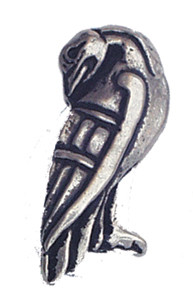 Pewter Badgepins - Celtic - Tall Bird