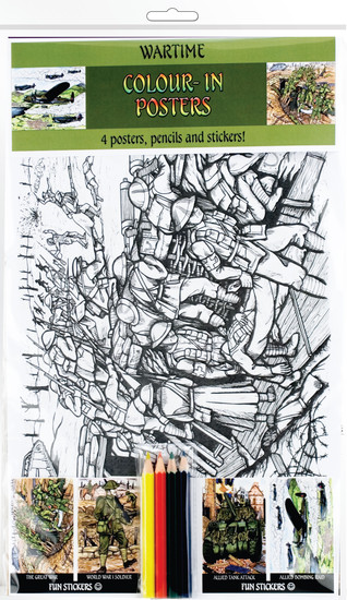 Colour-in Posters - Wartime