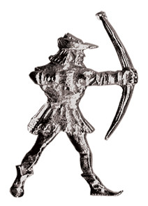 Pewter Badgepins - Robin Hood Firing