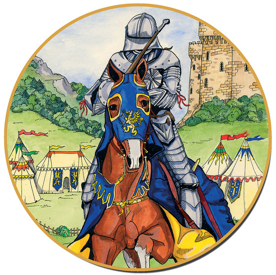 Domed Coaster - Medieval - Tournament Knight