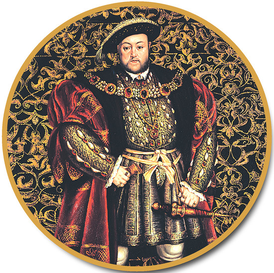 Domed Coaster - Tudor - Henry VIII