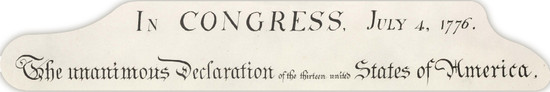 Adhesive Stickers - American Revolution - Declaration of Independence