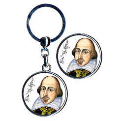 Double-sided Keyring - Shakespeare