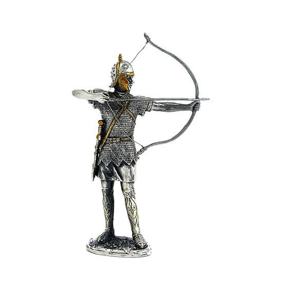 Solid Hand Cast Metal Medieval Archer