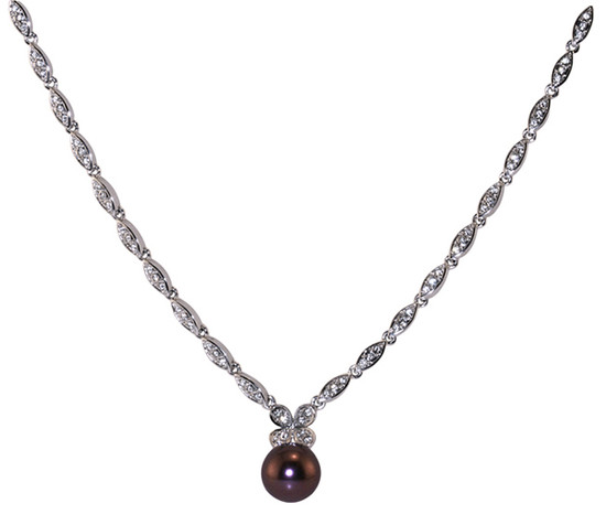 Black Pearl Baroque Necklace