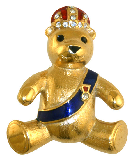 Prince Teddy Brooch