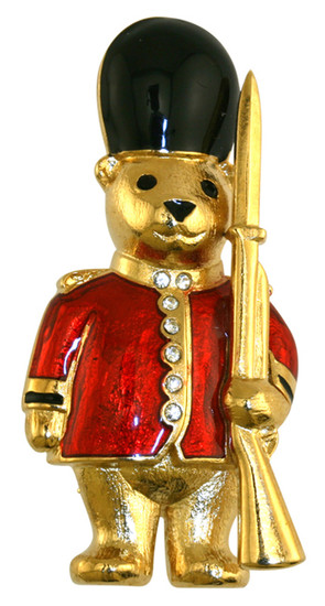 Guardsman Teddy brooch