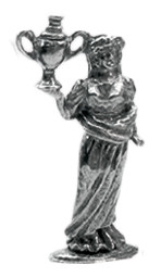 Pewter Figure Roman Lady