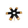8" Star With Amber LEDs For 15" Donaldson & Vortox Air Breather
