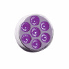 2" Round Dual Revolution Purple LED Marker Light