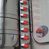 Peterbilt 379 388 389 15" Smoke Rear Air Cleaner LED Light Bar With P3 LEDs