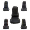 Sport Faux Leather Seat Cover With Front And Back Pockets