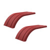 Minimizer 4070 Series Red Poly Super Single Truck Half Fenders