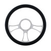 14" Chrome Billet Aluminum Blade Style Steering Wheel