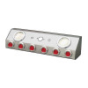 Universal Single Connector Airline Box - (6) 2" Round Beehive/ (2) 4" Round Load Lights With Bezels