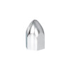 60 Pack of Chrome 1 1/2" Push On Bullet Nut Cover - Close Up