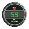 Truck Oil Pressure Smart Teltek Gauge - Green