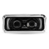 Kenworth W900 T800 T600 Black Projector Headlight Assembly With Optional Heat & Backlit Auxiliary - Black heated off