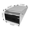 Peterbilt 567 Chrome Battery Box Lid Cover N22-6020-220 - Measurements