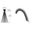  Grey Spray Master Poly Truck Fenders For 22.5" Or 24.5" Wheels - Brush