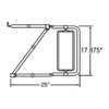 West Coast Mirror Stainless Steel Kit Chrome 97693 - Measurements