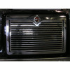 International 9200 9400 Hood Grill Louvered 1997 & Newer On Black Truck Close Up