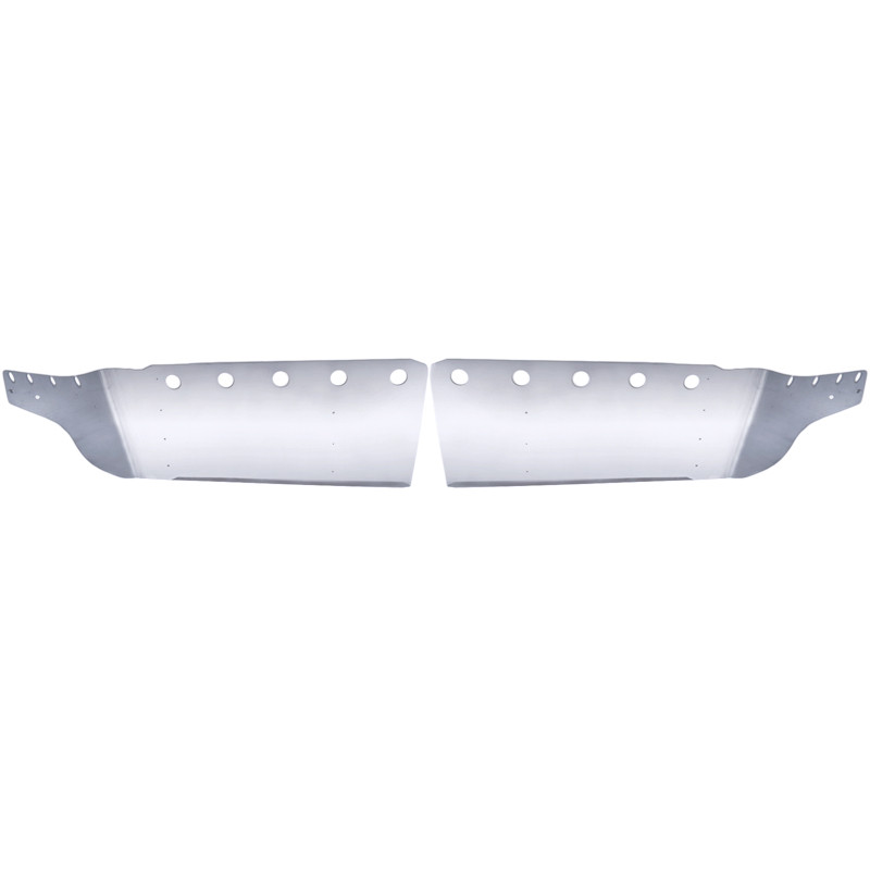 Kenworth 15" Stainless W900 T800 Flat Glass Drop Visor Raney's Truck