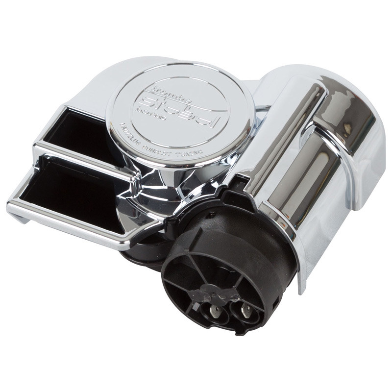 HornBlasters Chrome DualTone Motorcycle Electric Air Horn Raney's