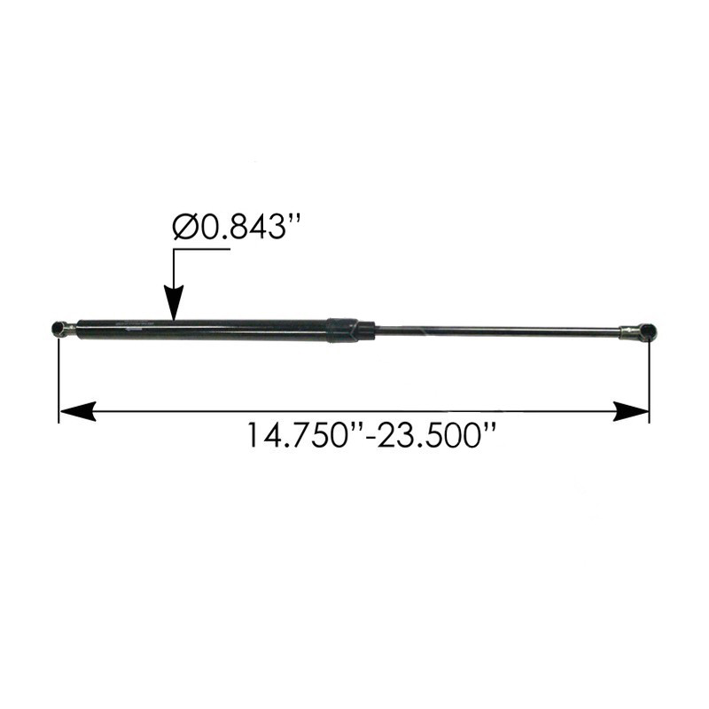 HUOEPU 30.5 Truck Hood Shock Fit for Kenworth T680, for Peterbilt 579, Replaces L716008, L71-6008, L71-6020, A99608, 23-K2386