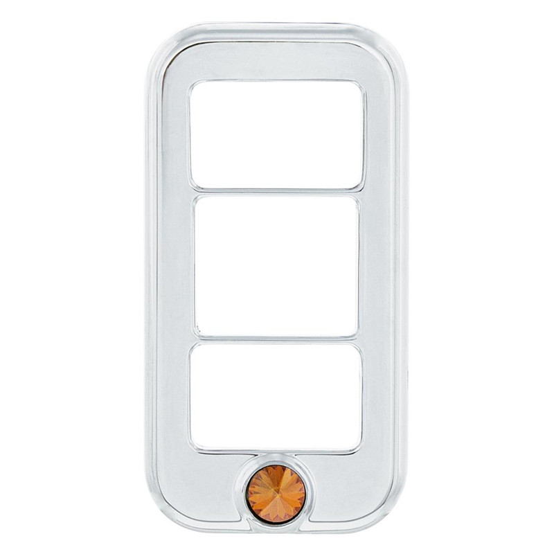 Fit For Peterbilt Freightliner Kenworth 3pcs Rocker Switch Trim Bezel Chrome - Foto 4