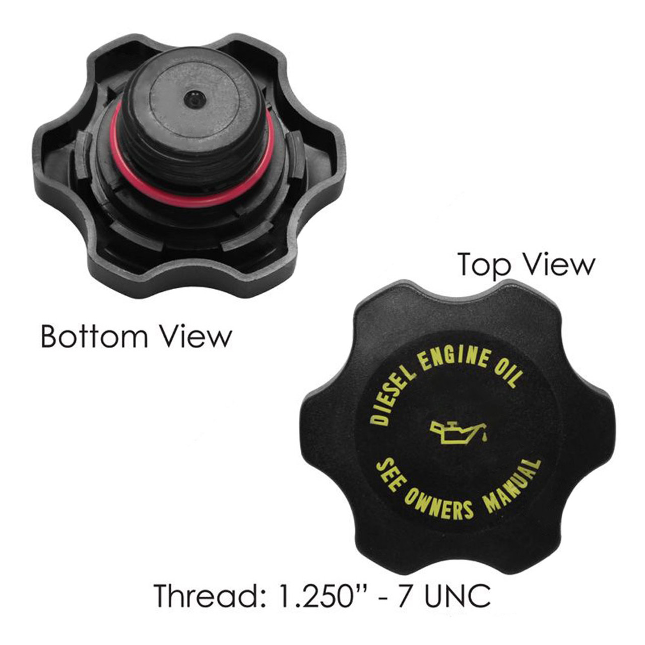 Cummins Paccar Oil Filler Cap 3968202 3968202CUM Raney's Truck Parts