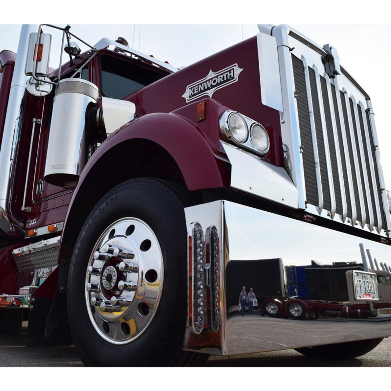 Commercial Truck bumper 48/" guards Chrome LED lights