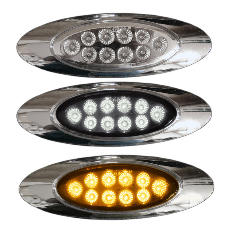 Millennium M1 Style Dual Revolution Amber & White LED Marker Light