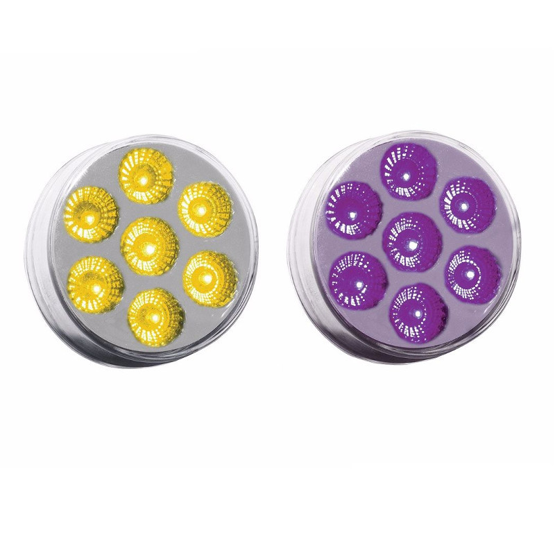 2-Dual-Round-LED-Light-Amber-