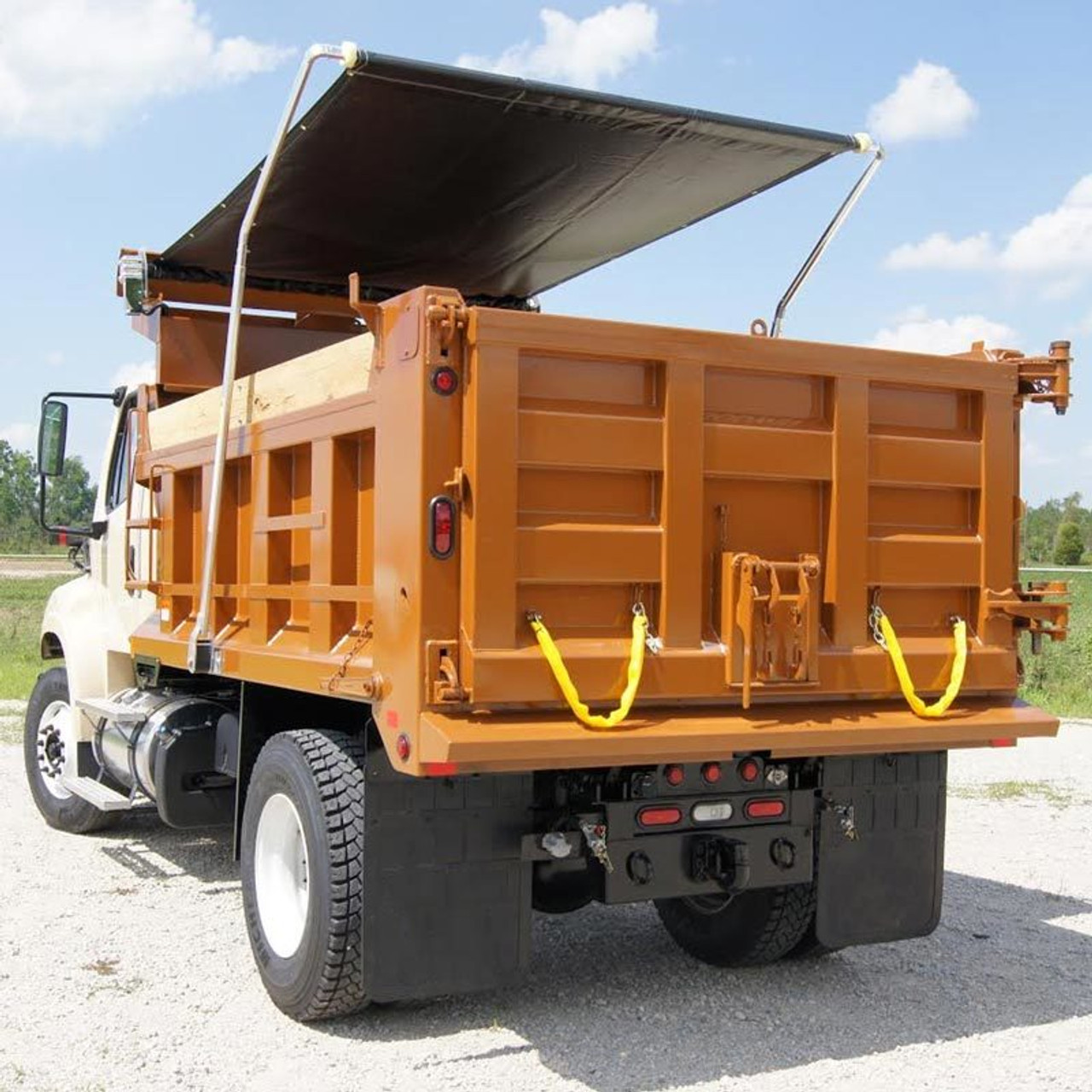 DeBrovy's 7' x 20' F/S RFL Rust Canvas Dump Truck Tarp w/ 6" Reinforced Pocket 