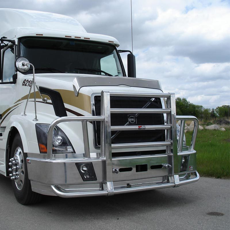 【激レア】gol.deportes × VOLVO ウィンドブレーカー Lサイズ Volvo VNL Ali Arc Curved Front Bumper Grill Guard - Raney's Truck