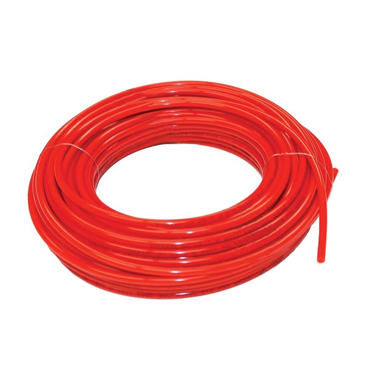 1/4" Pneumatic Polyethylene Tubing for Push to Connect Fittings RED 15ft 