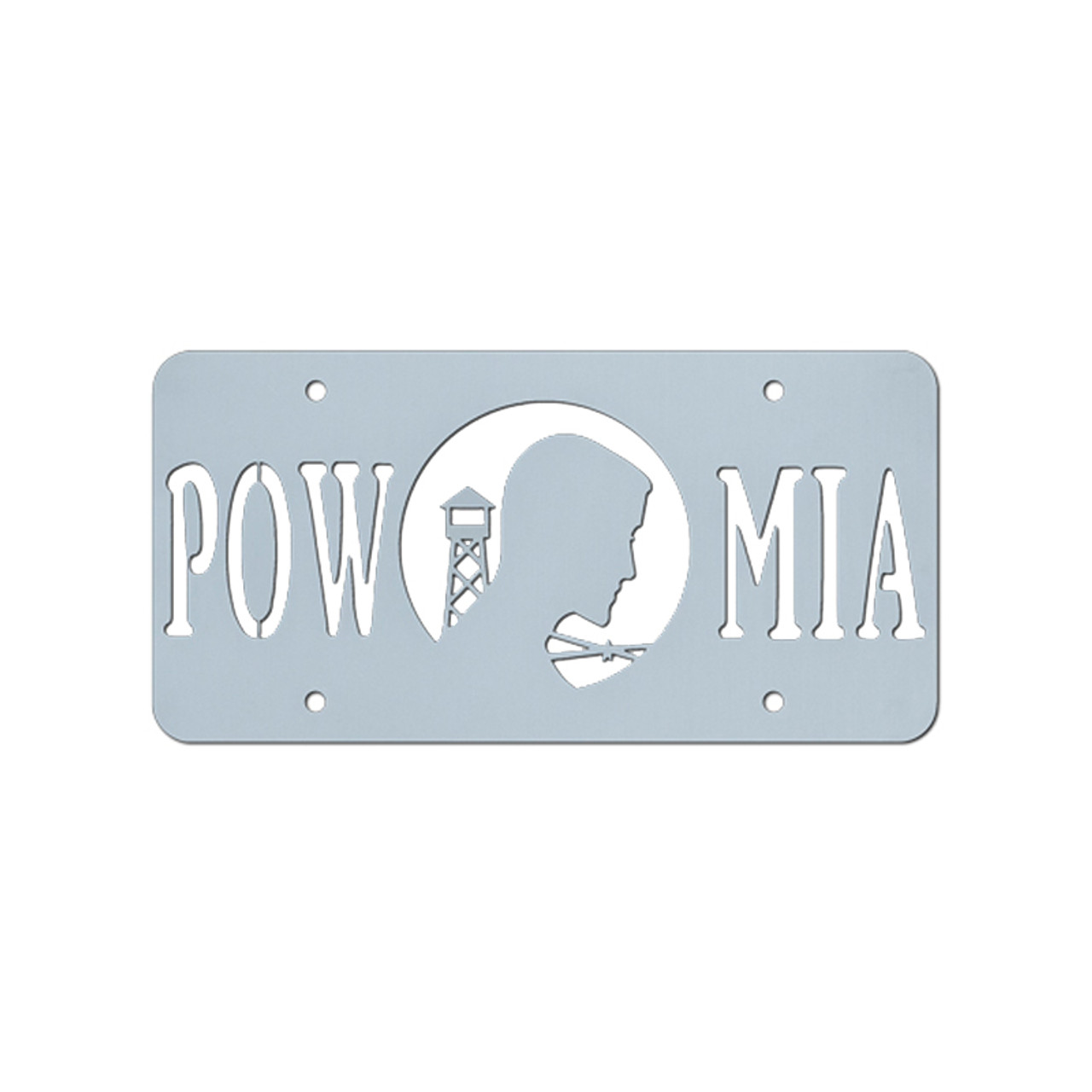 pow license plate frame